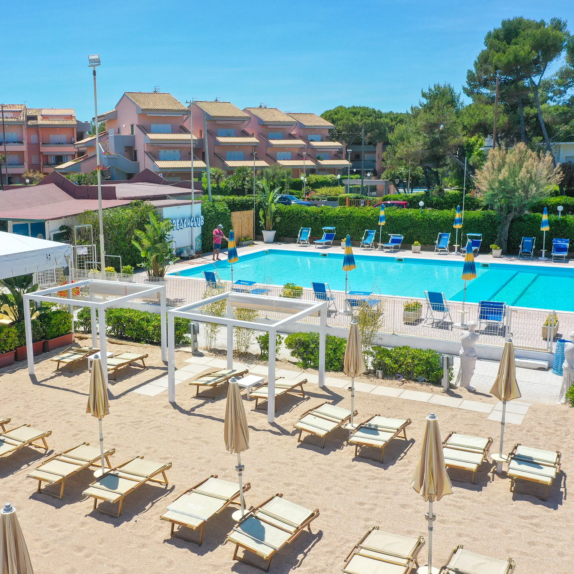 Gazebo del Centro Vacanze De Angelis, resort sulla Riviera del Conero a Numana